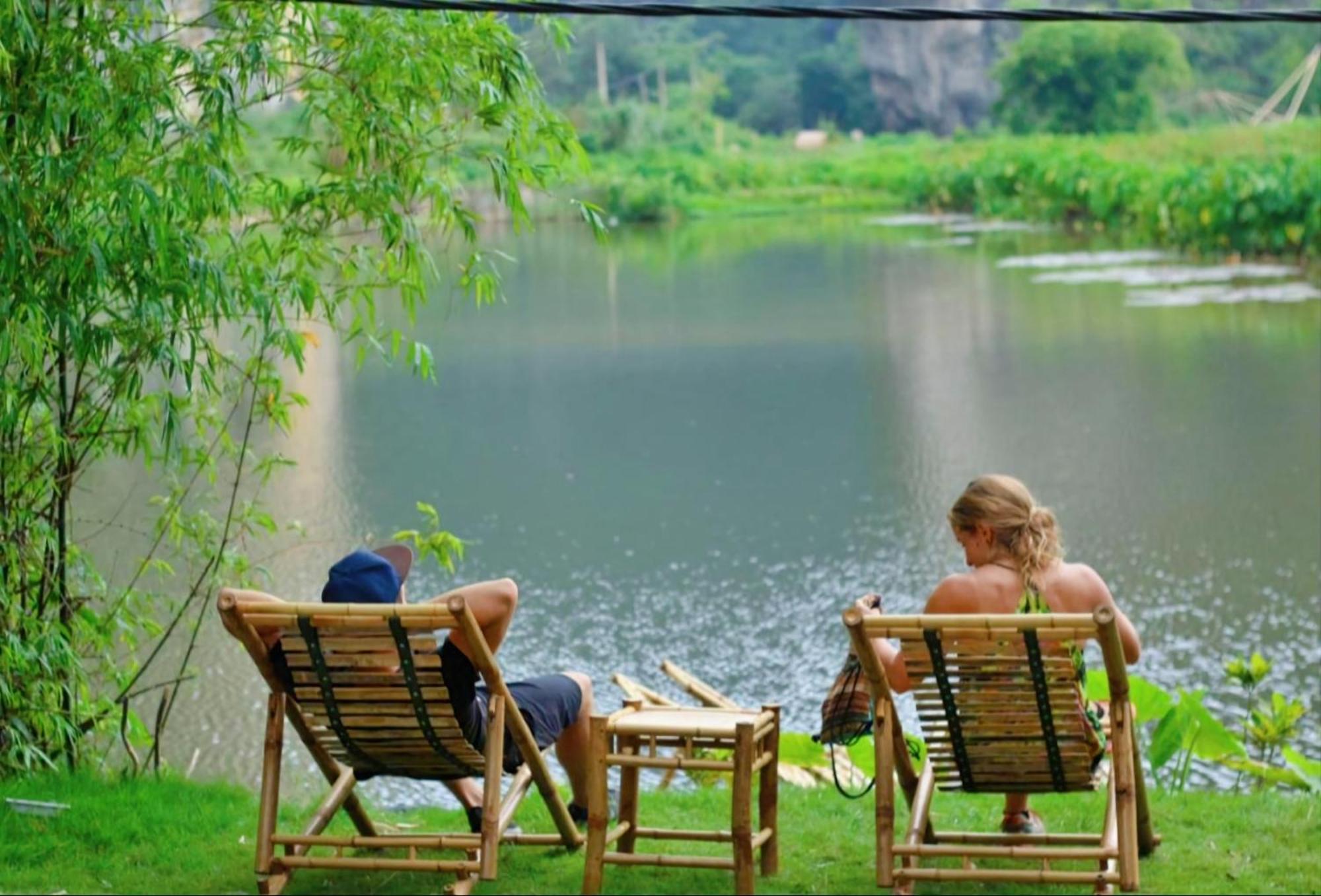 Quoc Khanh Bamboo Homestay Ниньбинь Экстерьер фото